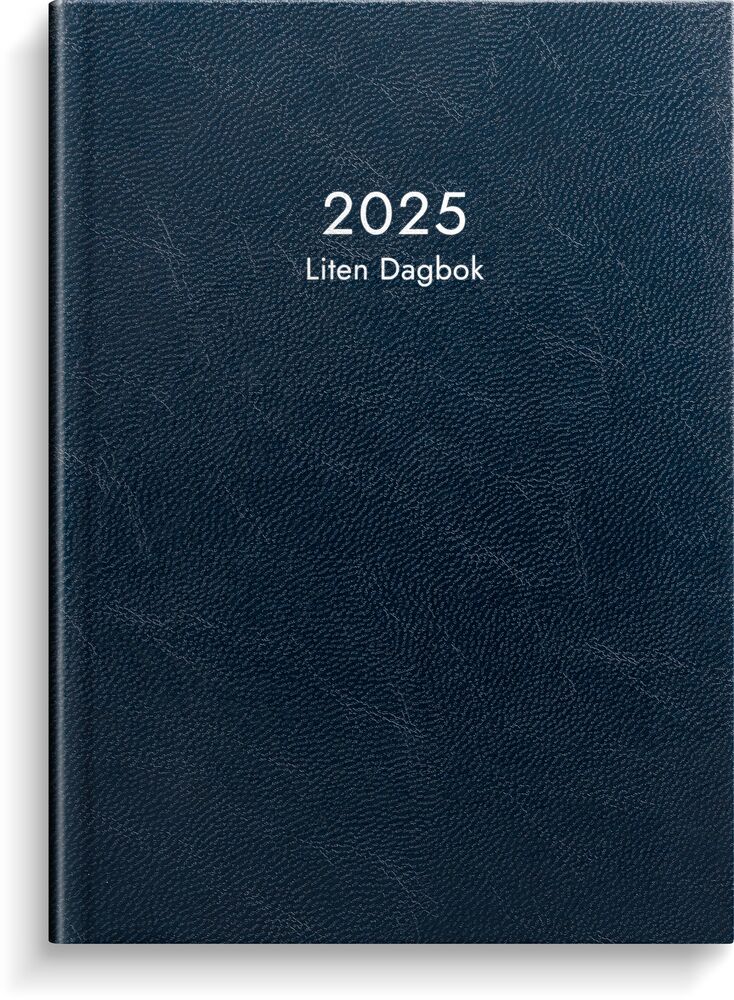 Burde Liten Dagbok 2025 blå