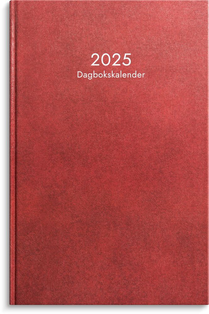Burde Dagbokskalender 2025 röd