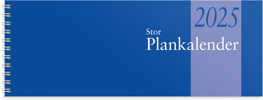 Burde Stor Plankalender spiralbunden 2025