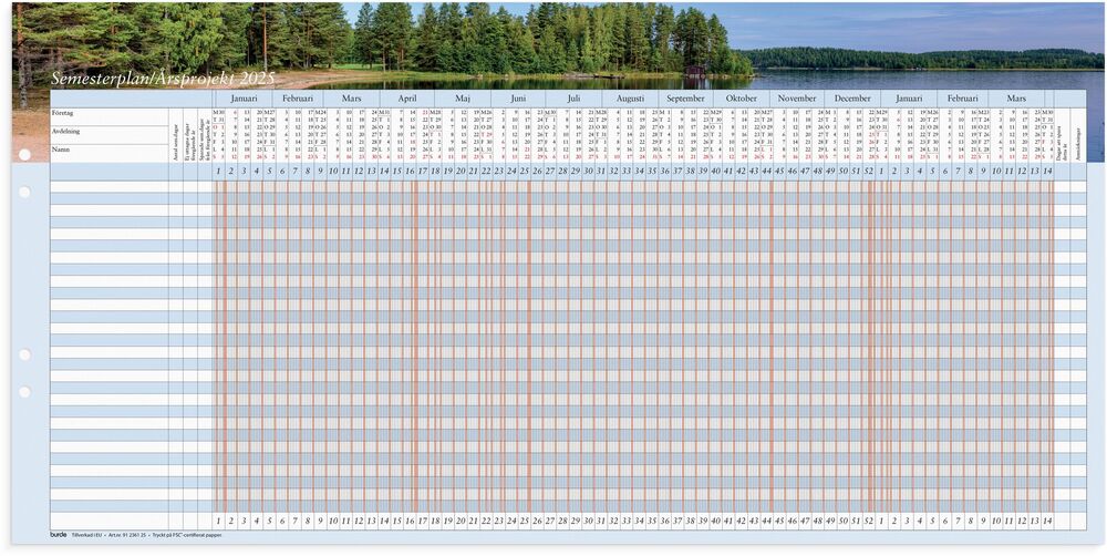 Burde Semesterplan/Årsprojekt 5-pack 2025