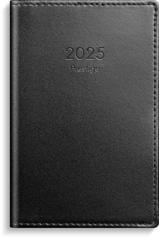 Burde Kalender Prestige 2025 svart skinn