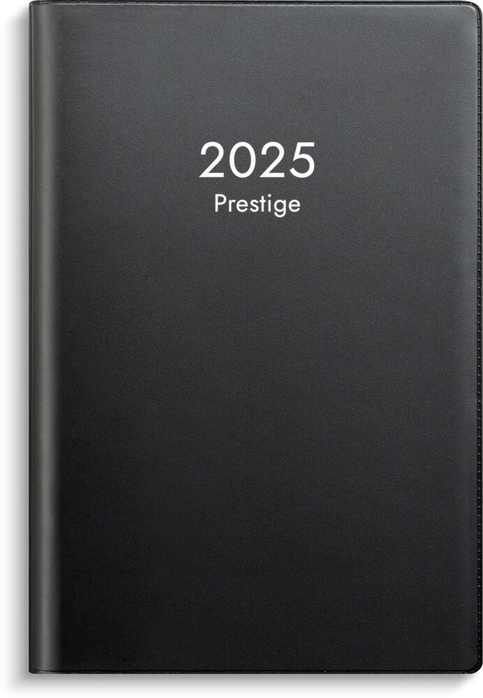 Burde Kalender Prestige 2025 svart plast