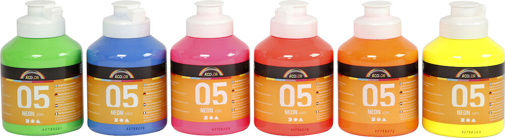 Creativ Company Readymix neon mix 500 ml 6 st/fp