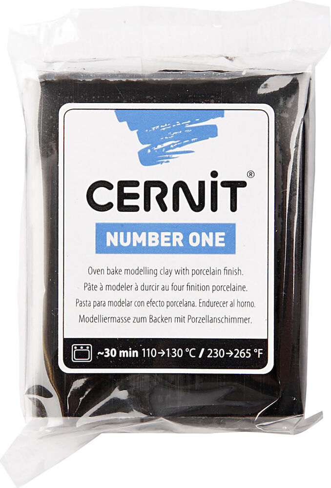 Cernit lera 56 g Svart