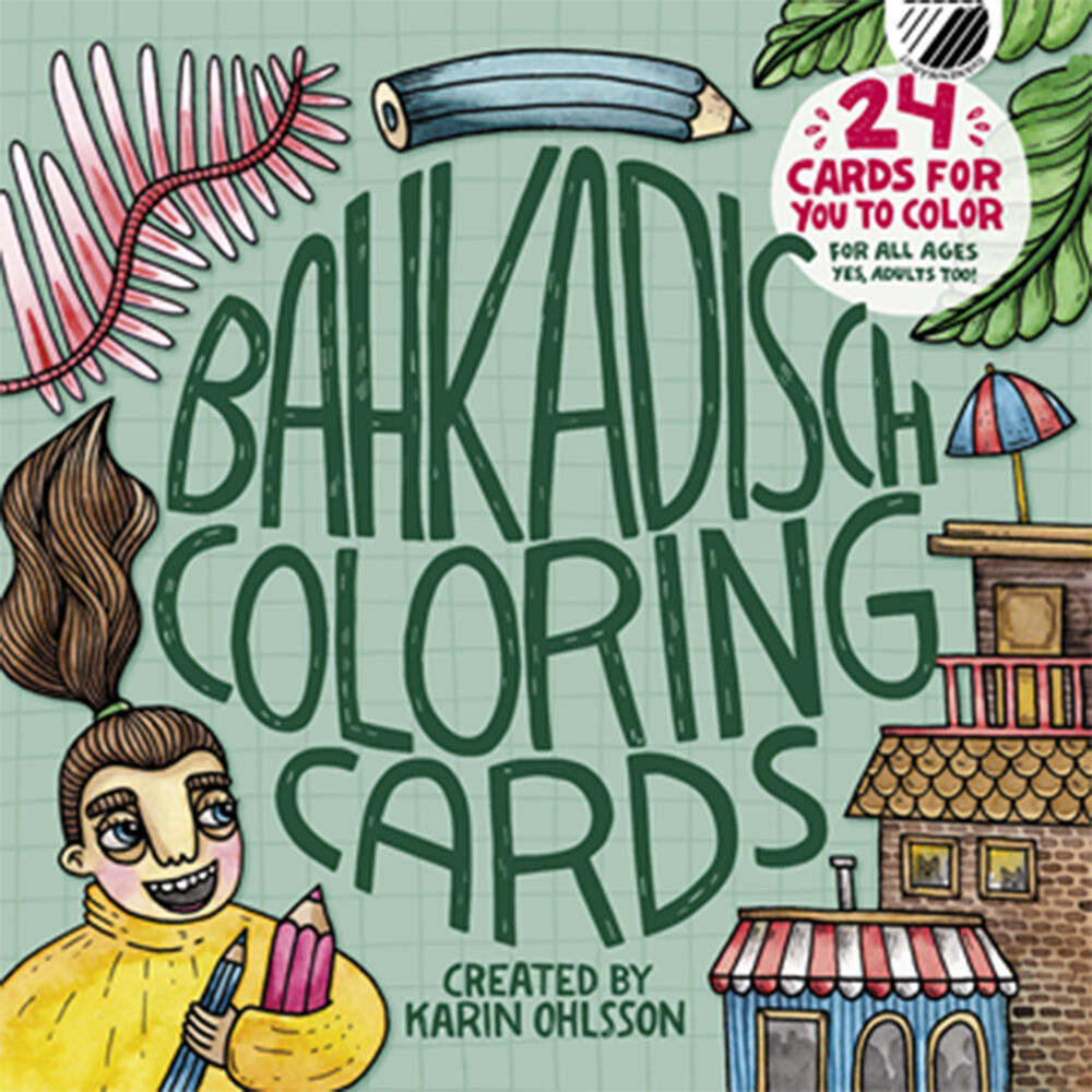 Bahkadish Färgläggningsbok grön