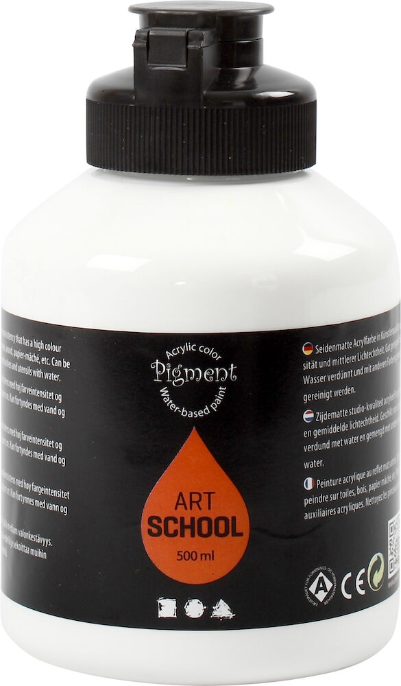 Creativ Company Akrylfärg Pigment 500 ml vit