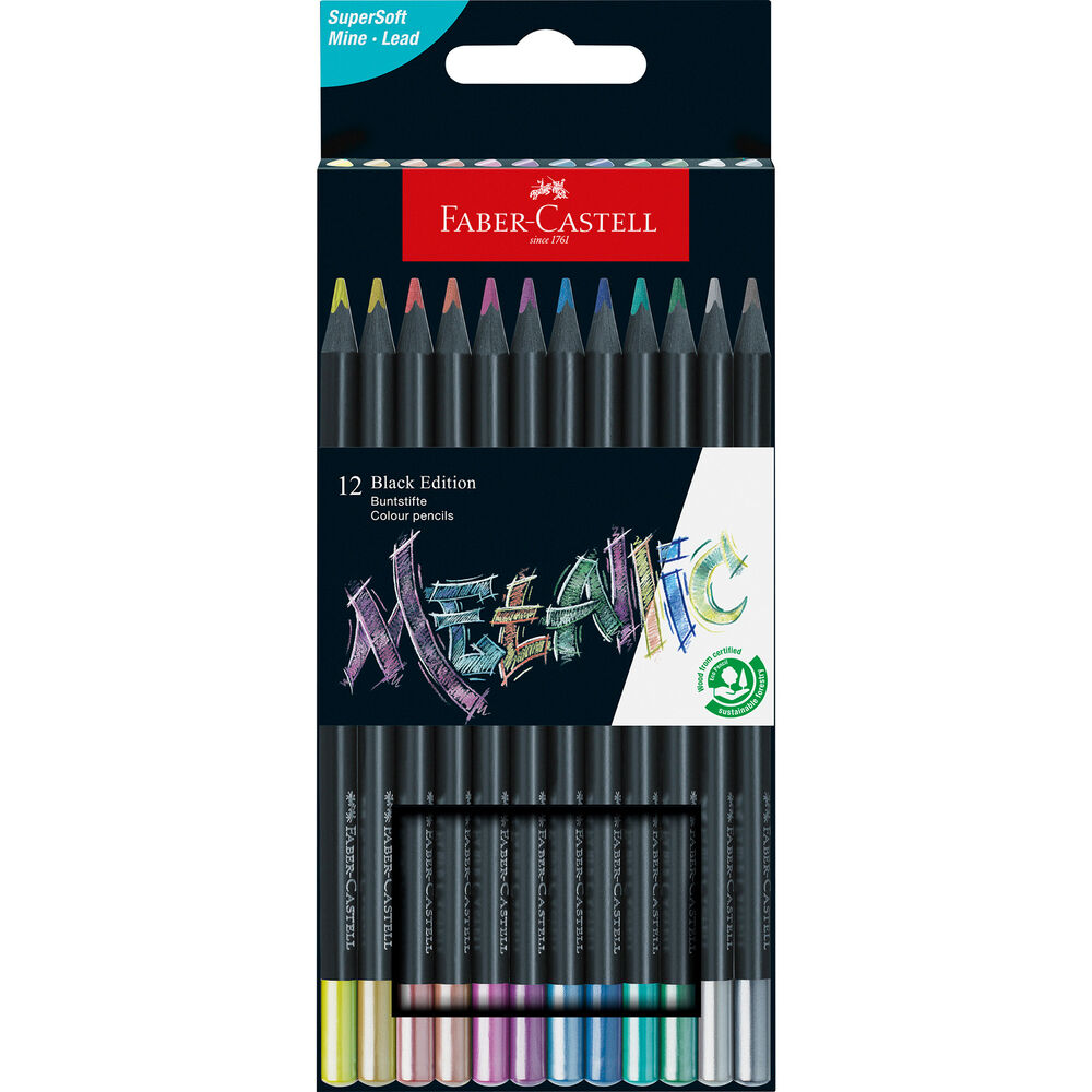 Faber Castell Färgpenna Faber metallic 12/fp