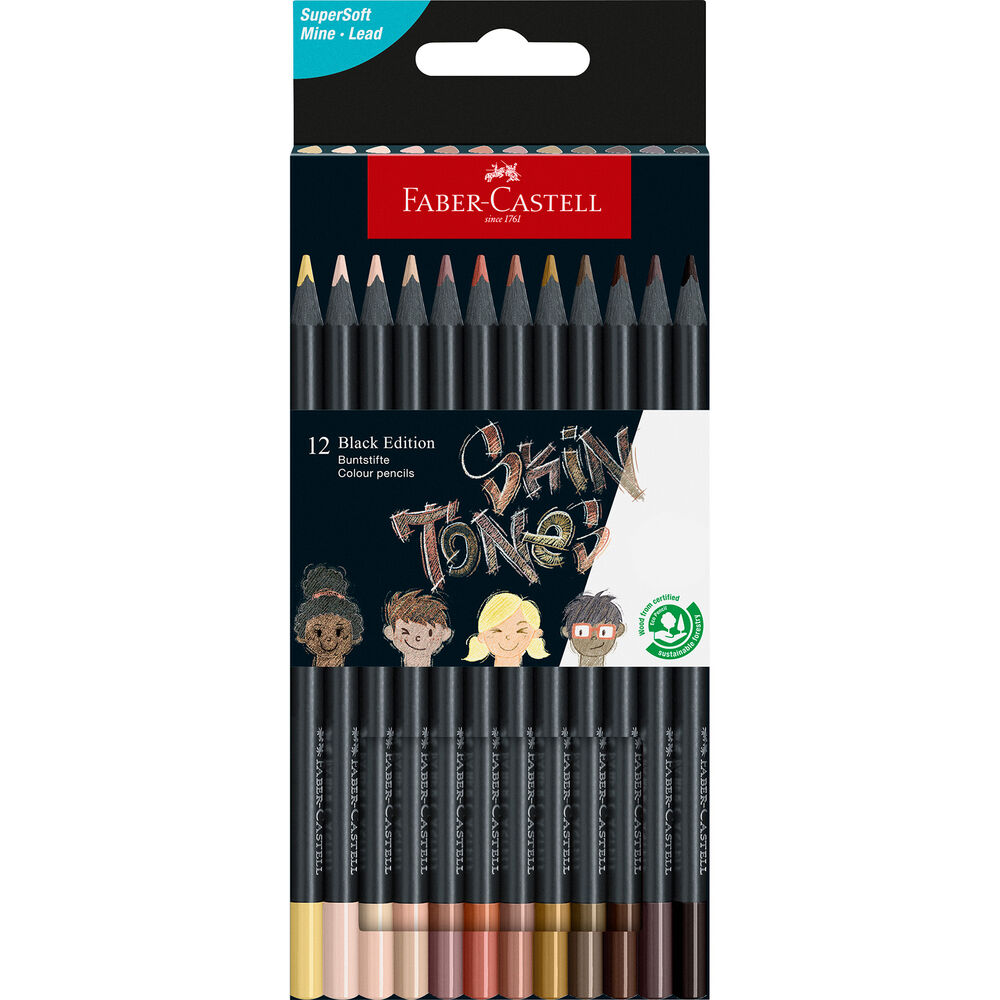 Faber Castell Färgpenna Faber hudton 12/fp