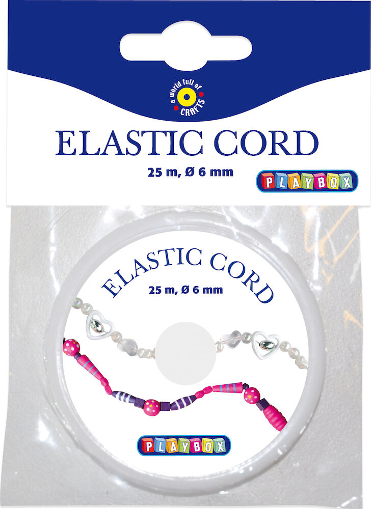 Playbox Smyckestråd elastisk 0,6mm 25m