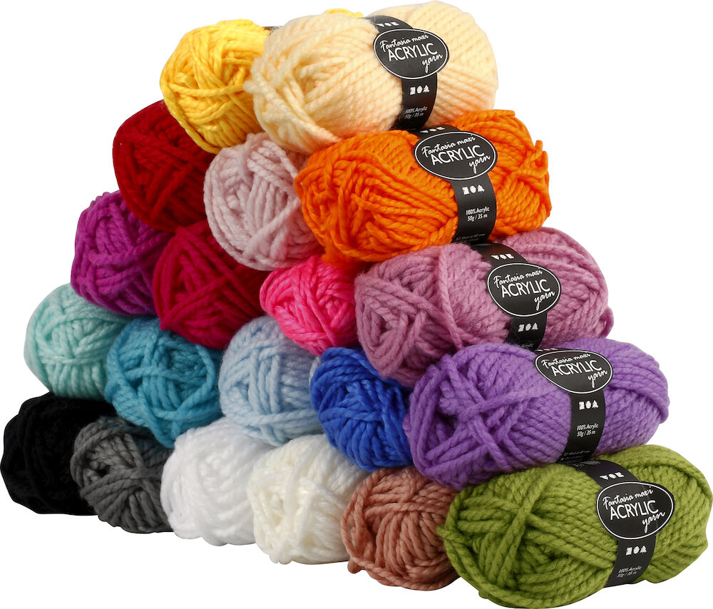 Creativ Company Akrylgarn Fantasia Maxi 50g x 20st/fp