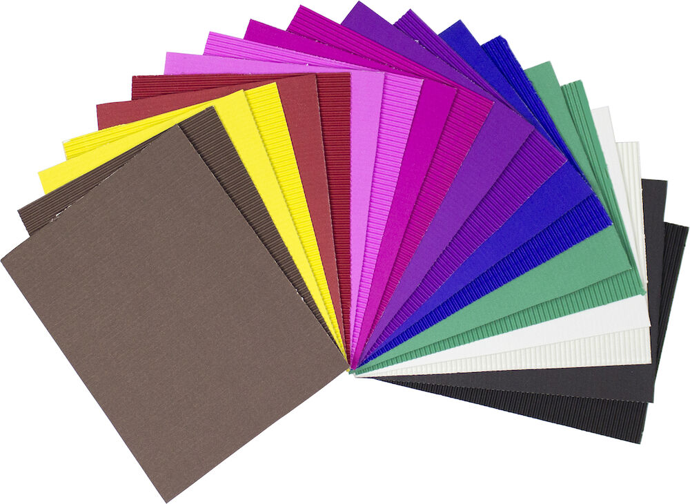 Portofino Wellpapp 500 x 700 mm sorterade färger 10-pack