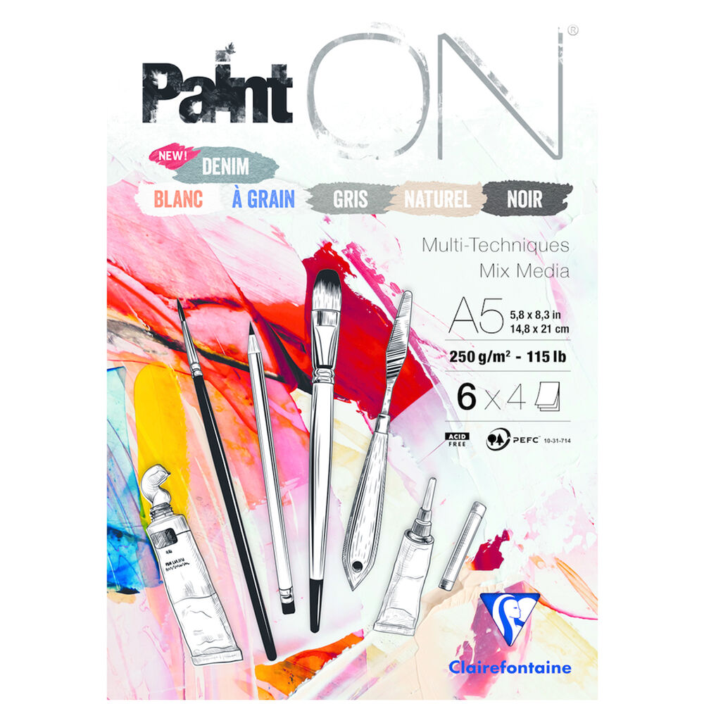 Clairfontaine Ritblock Paint ON A5 250g mix