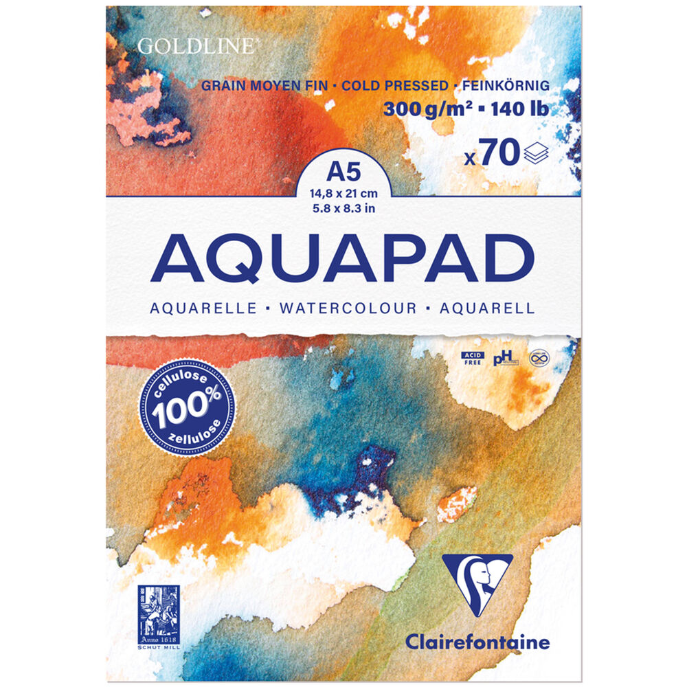 Clairfontaine Akvarellblock A5 300g
