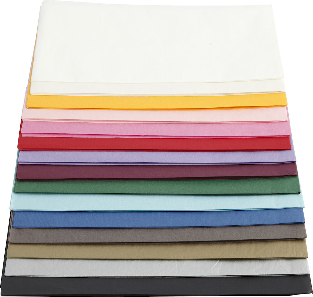 Creativ Company Silkespapper 50x70cm sorterade färger 30/fp