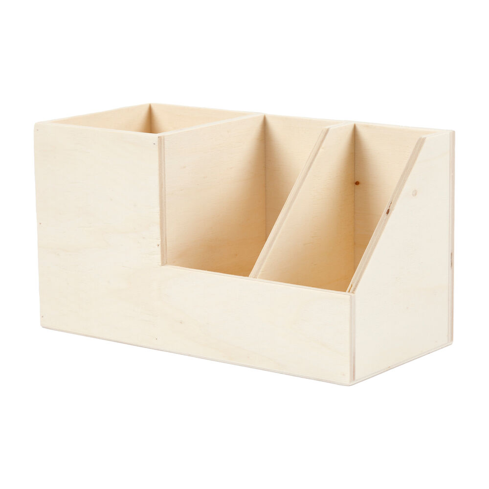 Creativ Company Pennställ plywoOffice Depot 3-fack 20x9,5x11cm