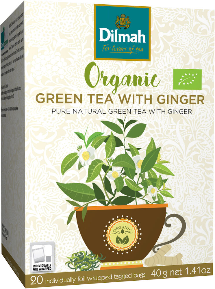 Dilmah Te Grönt Ingefära Eko 20 st/fp