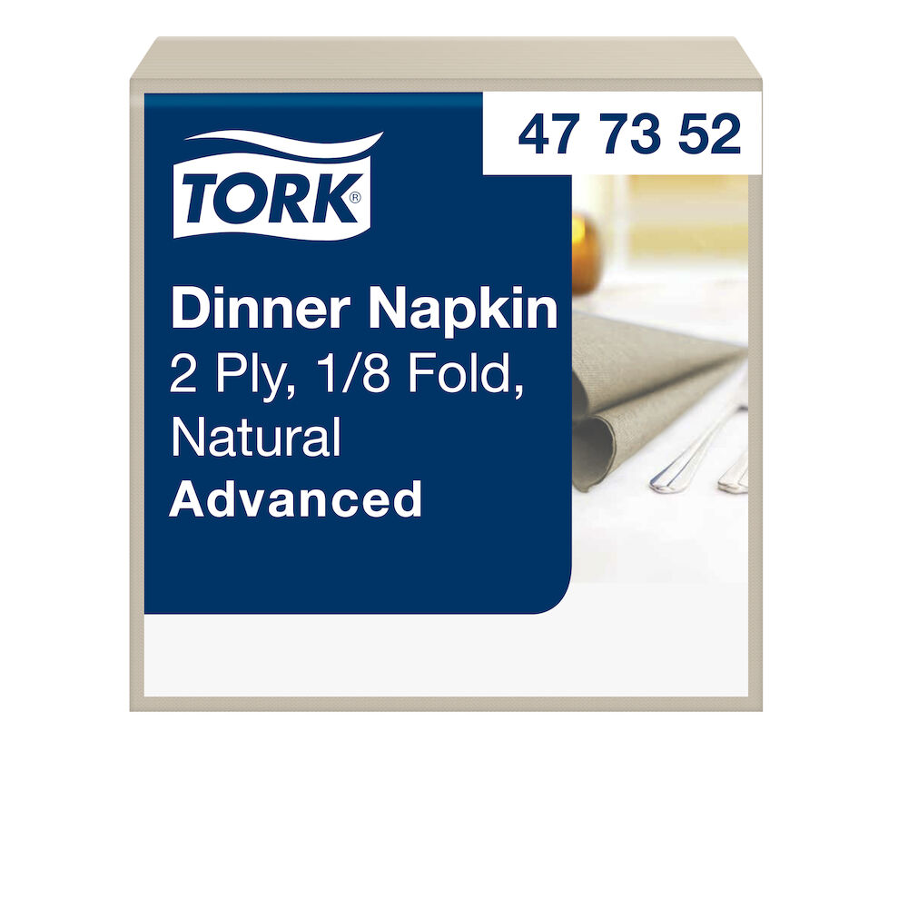 Tork Servett Middag 2-lager Natur