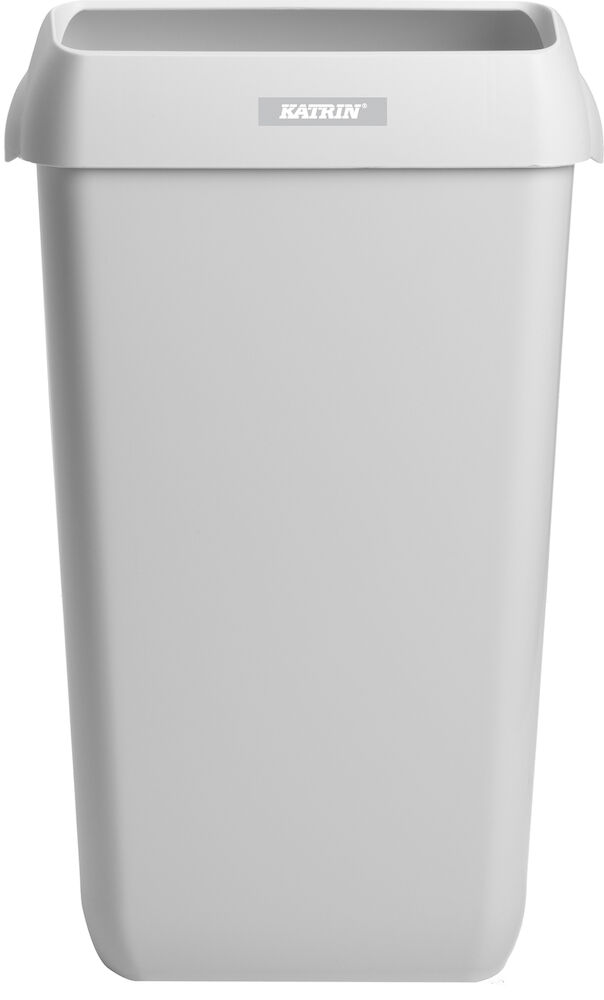 Katrin Papperskorg med lock 25 liter vit 2 st/fp