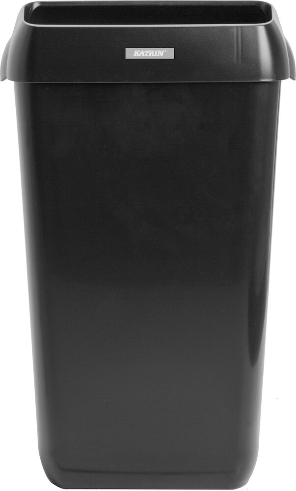 Katrin Papperskorg med lock 50 liter svart 2 st/fp