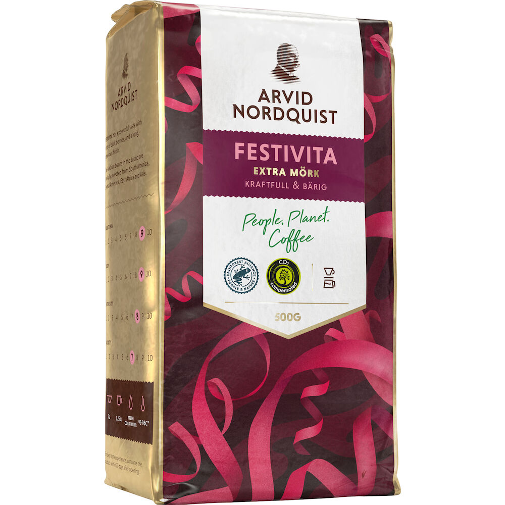 Arvid Nordquist Kaffe Festivita Bryggmalet Extra mörk 500 g