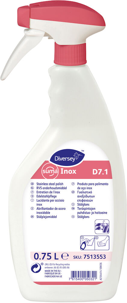 Suma Rengöringsmedel Inox stålglans/rengöring 750 ml