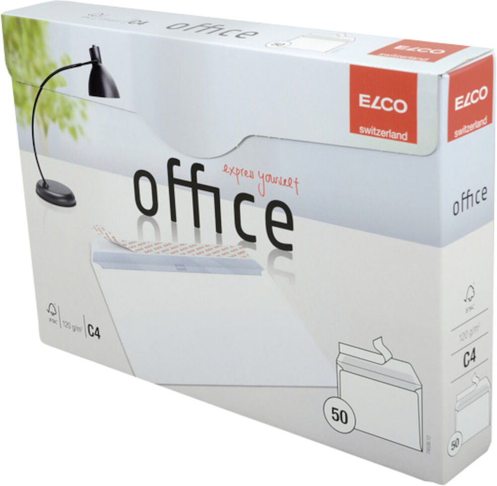 Elco Kuvert box C4 vit 50 st/fp