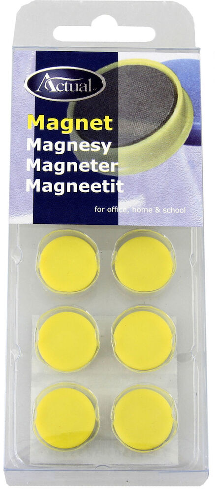 Actual Magnet rund 16mm gul 10/fp