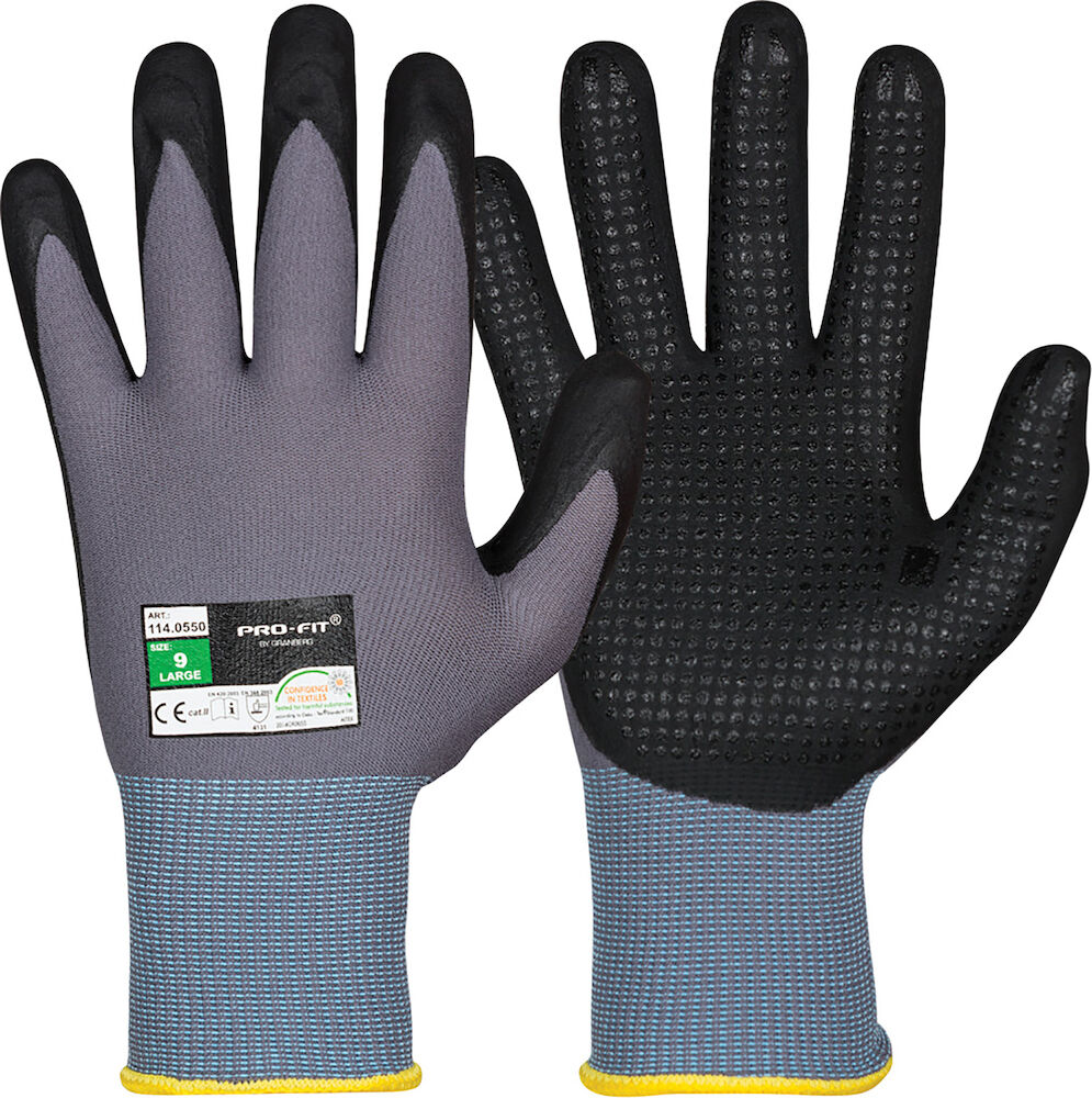 PRO-FIT Montagehandskar ® Nylon/Spandex® nitrilskumbeläggning 8