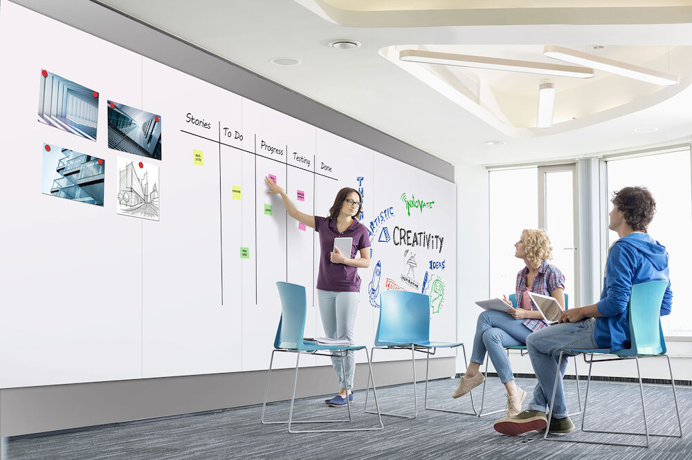 Legamaster Whiteboard Wall-Up 200x60cm
