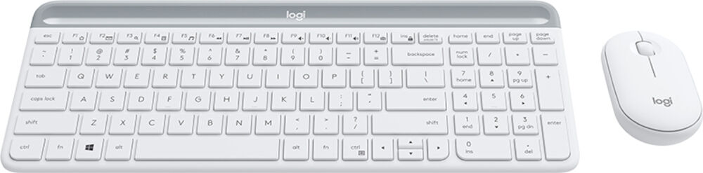 Logitech Tangentbord Desktop MK470 vit