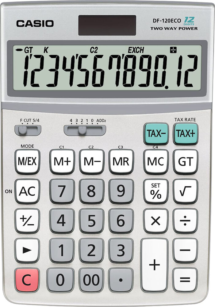 Casio Bordsräknare DF-120 ECO