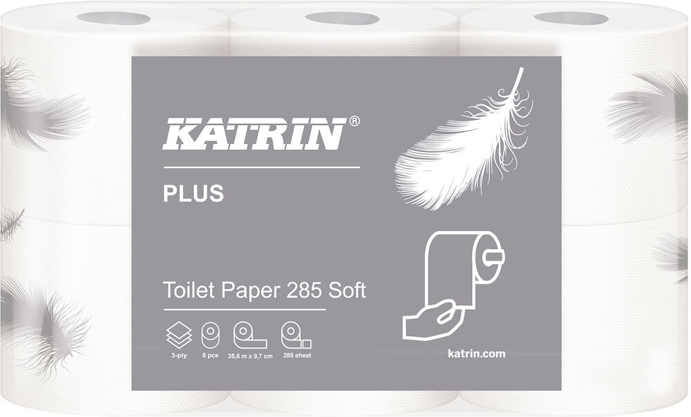 Katrin Toalettpapper Plus Toilet Soft 285 42 st/bal (7 x 6)
