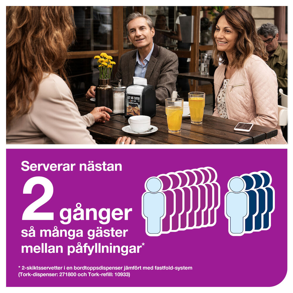 Tork Servett dispenser N14 Expressnap Fit® Natur