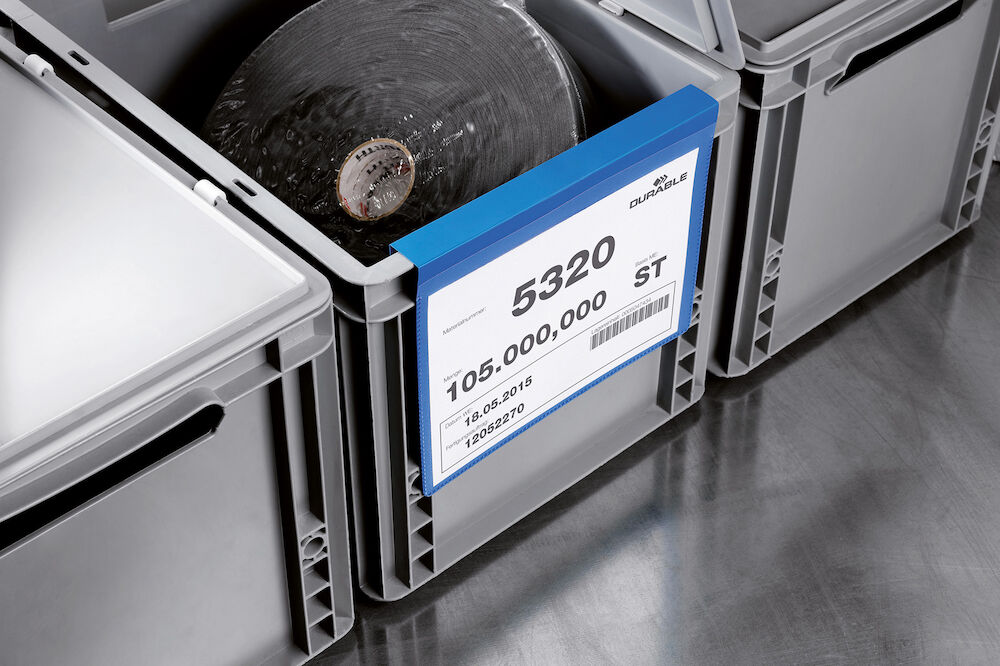 Durable Pallficka A4L vikbar kant blå 50 st/fp