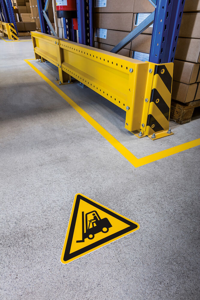 Durable Varningsdekal "Varning för truckar"