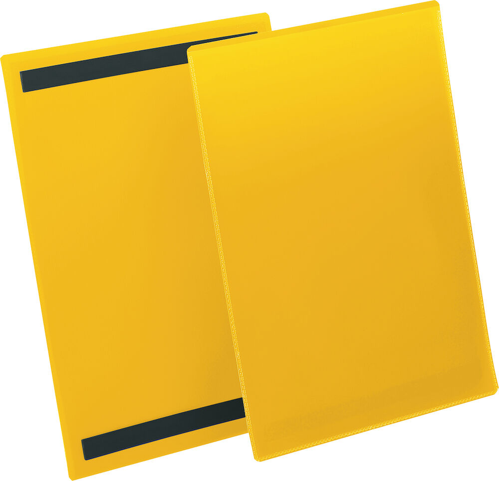 Durable Plastficka A4S magnetisk gul 50 st/fp