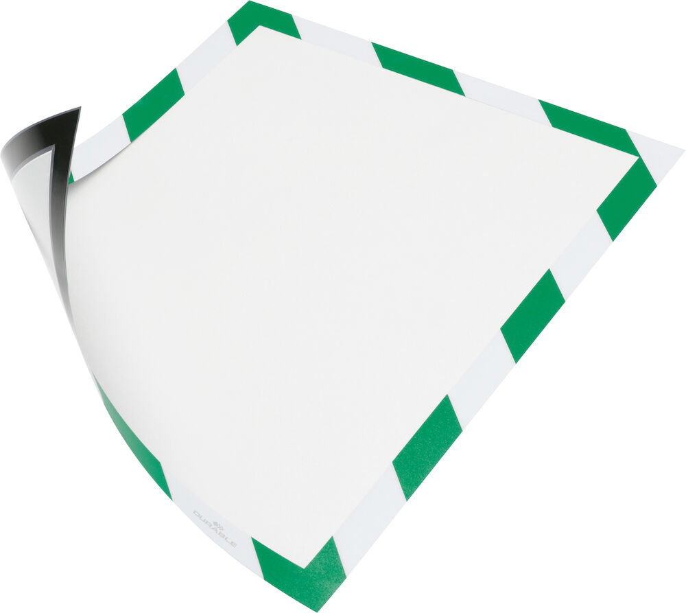 Durable Inforam Duraframe Security Magnetisk A4 grön/vit 5 st/fp