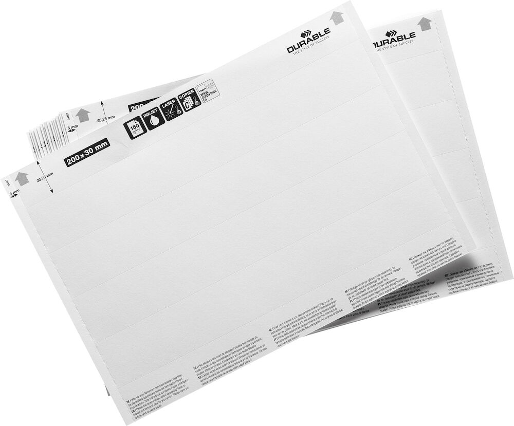 Durable Etiketter 200 x 27 mm 80 st/fp