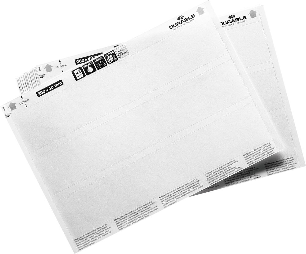 Durable Scanfix 200 x 400 mm transparent 50 st/fp