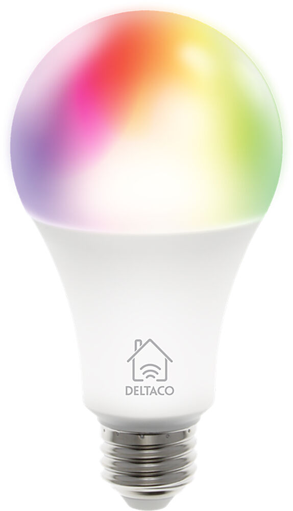 Smarta Hem Deltaco LED lampa E27 RGB WiFi | Office Depot Köp RGB Led Lampor LED Lampor Belysning Hem & Fritid