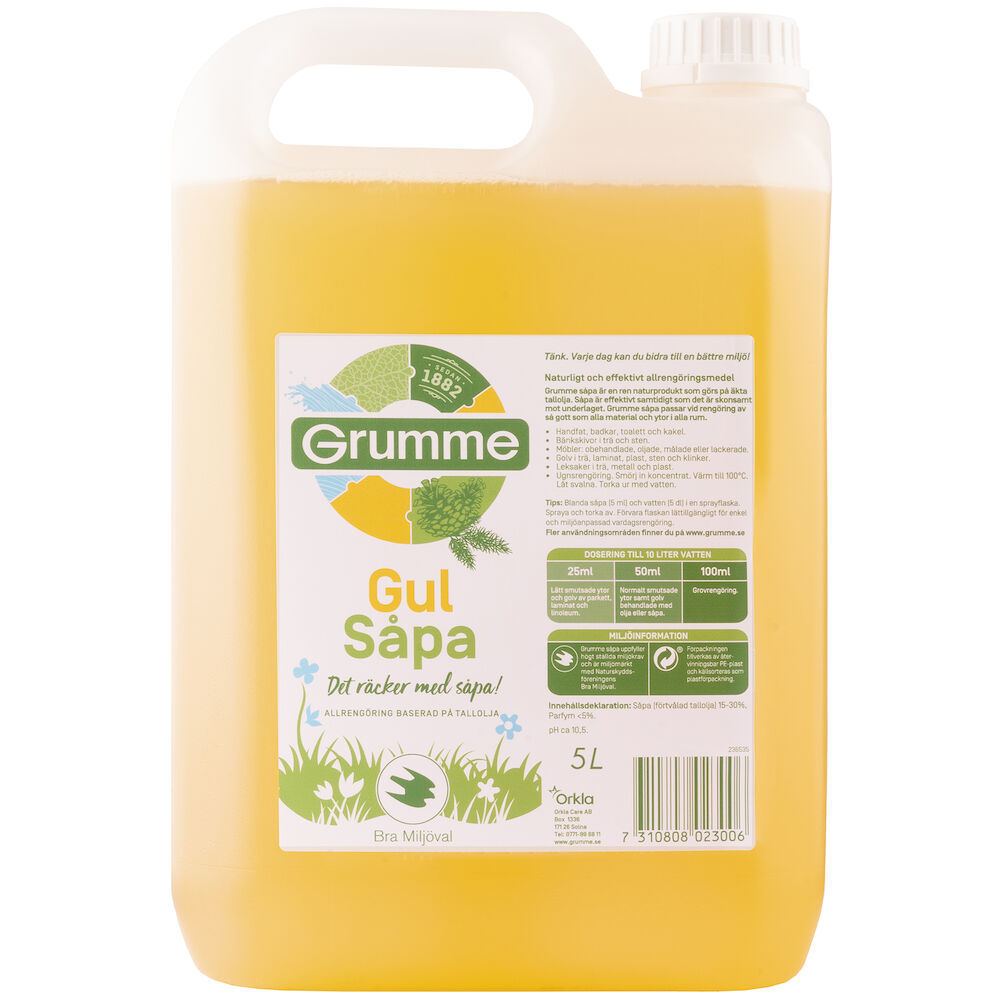 Grumme Såpa Gul 5 liter