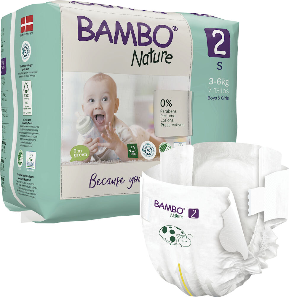 Bambo Nature Blöja 3-6 kg 30 st/fp