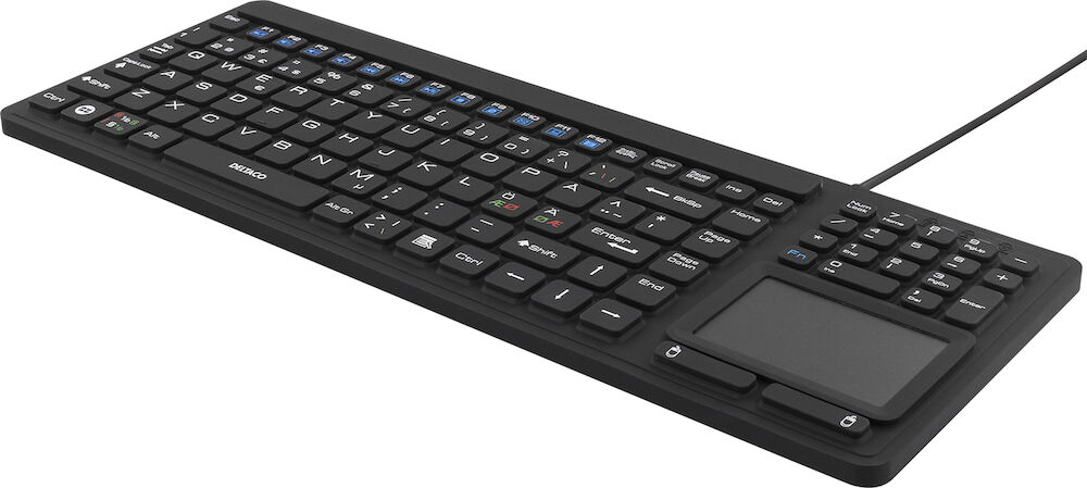 Deltaco Tangentbord IP68 touchpad Svart