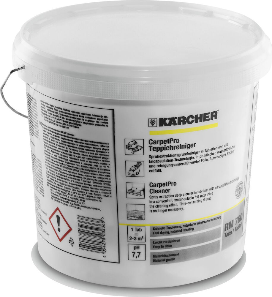 KÄRCHER Rengöringsmedel Carpet Cleaner RM 760 tabs 200 st/fp