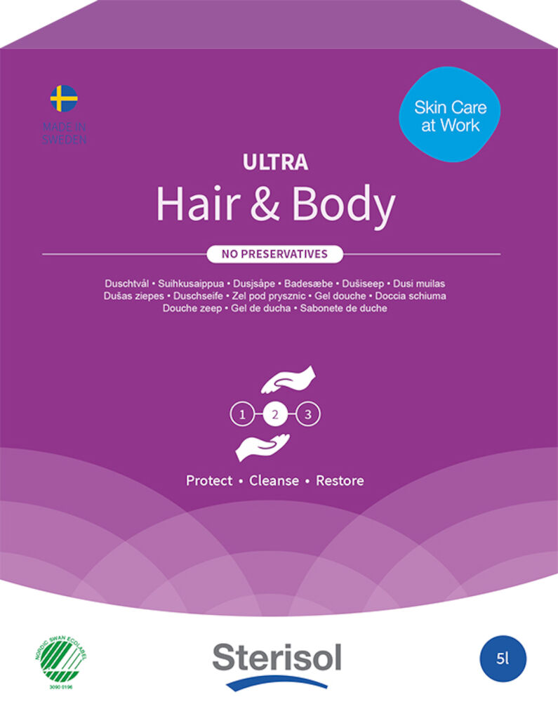Sterisol Duschtvål ULTRA Hair & BOffice Depoty 5 liter