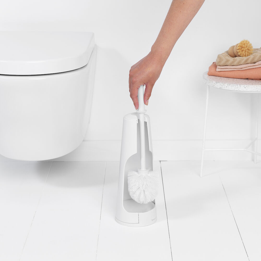 Brabantia Toalettborste med hållare Classic vit
