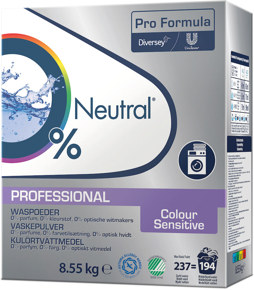 Neutral Professional Tvättmedel Professional Colour Sensitive Neutral 8,55 kg