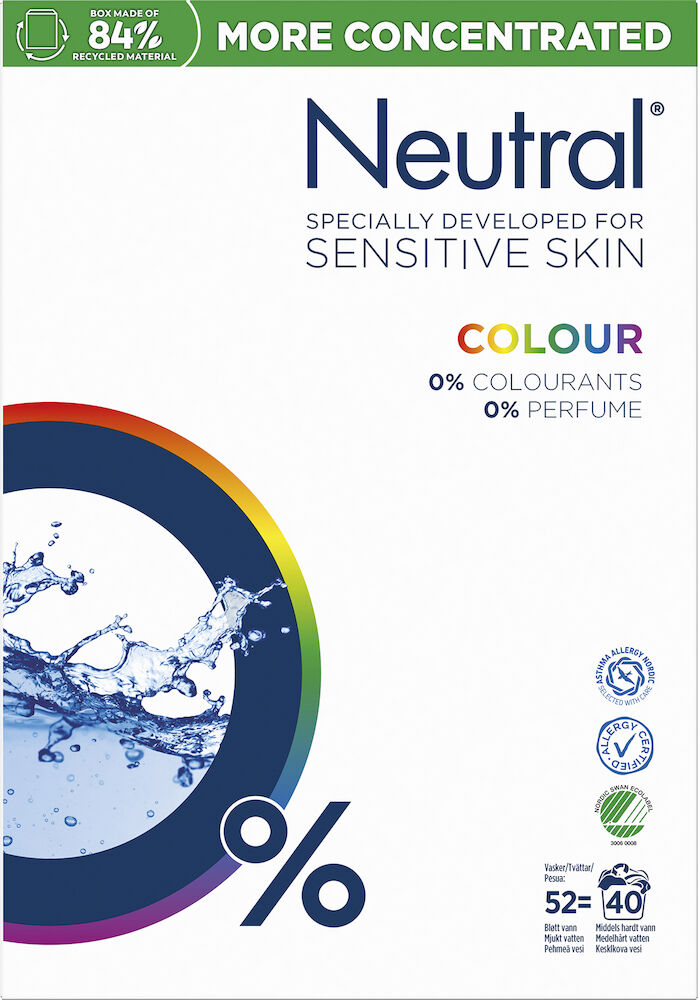 Neutral Tvättmedel Color 1,95 kg