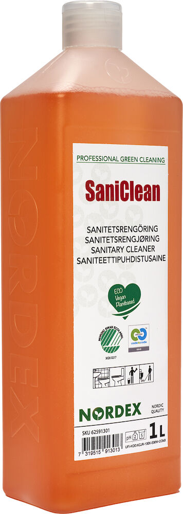 Nordex Gre Sanitetsrengöringsmedel SaniClean 1 liter