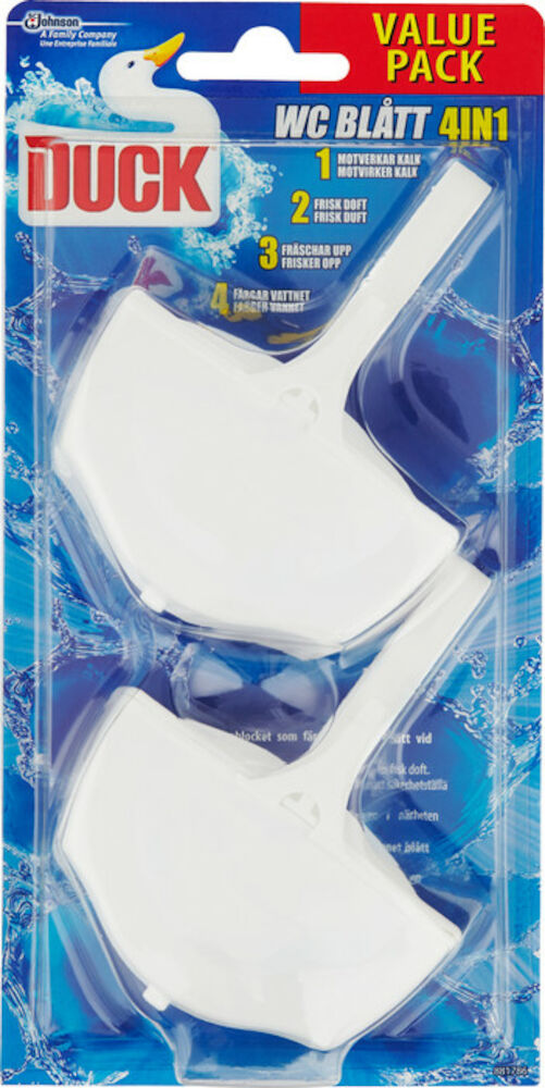 Duck Toalettrengöring WC WC Blått 2-pack